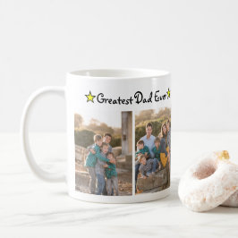 追加4フォトコラージュもっとも偉大パパEver Father's Day コーヒーマグカップ