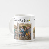 追加4フォトコラージュもっとも偉大パパEver Father's Day コーヒーマグカップ (正面左)