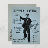 追加!追加!ヴィンテージ新聞日付の保存 案内ポストカード (正面/裏面)