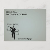 追加!追加!ヴィンテージ新聞日付の保存 案内ポストカード (裏面)