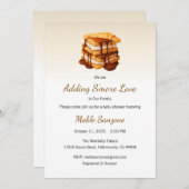 追加S'more Love招待状、ベビーシャワー 招待状 (正面/裏面)