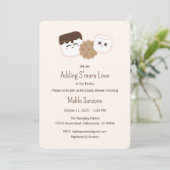 追加S'more Love招待状、ベビーシャワー 招待状 (スタンド正面)