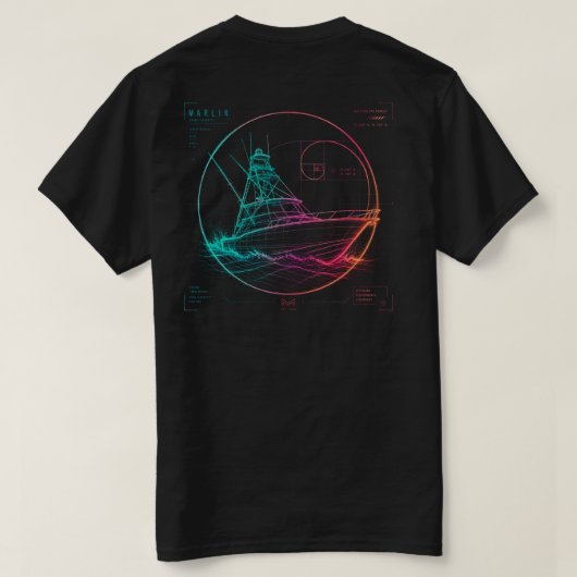 追及の設計図Tシャツ Tシャツ (デザイン裏面)