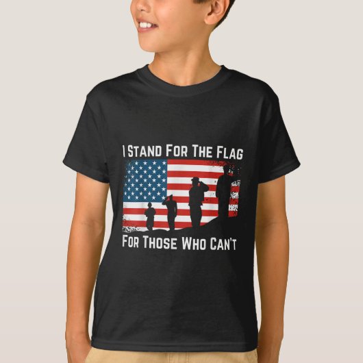 追悼できない人には旗を立てる Tシャツ (正面)