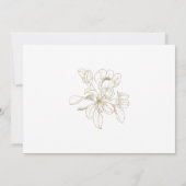 追悼のフローラを愛してエレガントいる 案内状 (裏面)