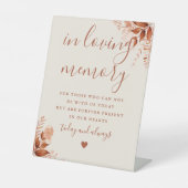 追悼のフローラを愛して素朴いる 台座サイン (正面)