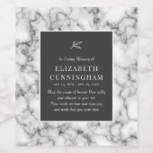 追悼の大理石を愛しモダンて ワインラベル (シングルラベル)