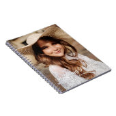 追悼の思い出のクラシック写真エレガント ノートブック (右側)