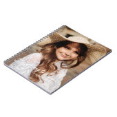 追悼の思い出のクラシック写真エレガント ノートブック (左側)