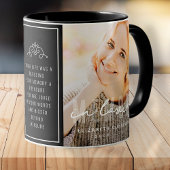 追悼の思い出のシンプル写真エレガント マグカップ