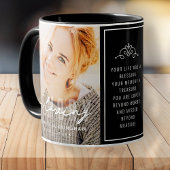追悼の思い出のシンプル写真エレガント マグカップ