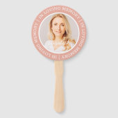 追悼の思い出のモダン写真カスタム ハンドファン (正面)