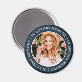 追悼の思い出のモダン写真カスタム マグネット (正面/裏面)