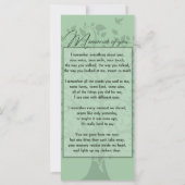 追悼の思い出/思い出のカスタムカード (裏面)