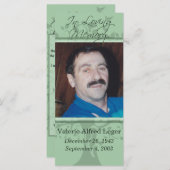 追悼の思い出/思い出のカスタムカード (正面/裏面)