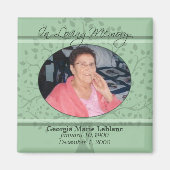 追悼の思い出/思い出のカスタムカード マグネット (正面)