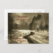 追悼の意を表すポストカード ポストカード (正面/裏面)