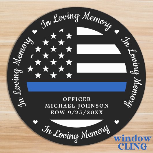 追悼の意を表す落ちた警察官 ウィンドウサイン