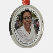 追悼の意を表す記念記念の記念 メタルオーナメント (右)
