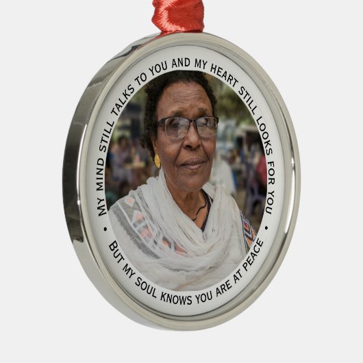 追悼の意を表す記念記念の記念 メタルオーナメント (右)