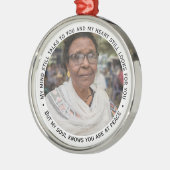 追悼の意を表す記念記念の記念 メタルオーナメント (左)