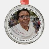 追悼の意を表す記念記念の記念 メタルオーナメント (正面)