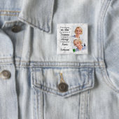 追悼の愛の思い出のパーソナライズされた写真葬儀 缶バッジ (インサイチュ)