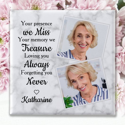 追悼の愛の思い出のパーソナライズされた写真葬儀 缶バッジ