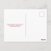 追悼の日に墓地の情景と国旗 ポストカード (裏面)