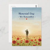 追悼の日 – 私たちは記憶する。 ポストカード (正面/裏面)