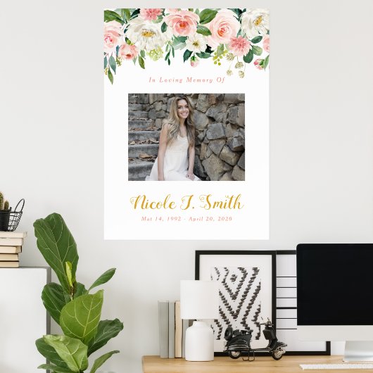 追悼の看板 ライフセレブレーション ポスター (ホームオフィス)