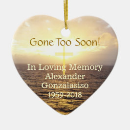 追悼の聖十字架を愛して セラミックオーナメント