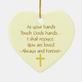 追悼の聖十字架を愛して セラミックオーナメント (裏面)