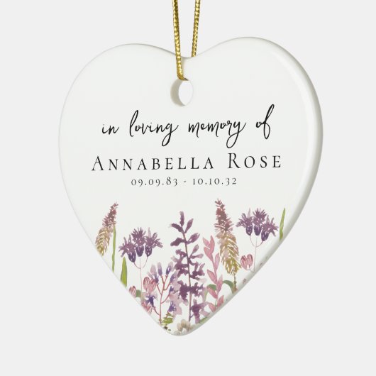 追悼の花の花 セラミックオーナメント (左)