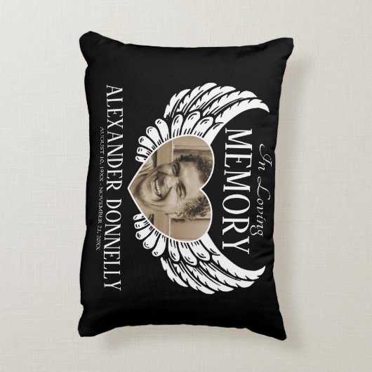 追悼の記念写真 アクセントクッション (裏面(縦))