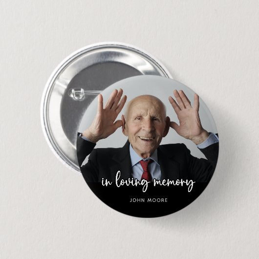 追悼の記念撮影 缶バッジ (正面&裏面)