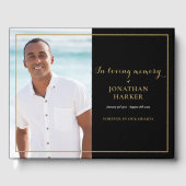 追悼の追悼の意を表した写真 ゲストブック (正面)