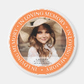 追悼の追悼の意クラシック見カスタム写真 マグネット (正面)