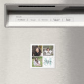 追悼の追悼モノグラムカスタム写真 マグネット (インサイチュ (食洗機))