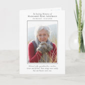 追悼の追悼写真コラージュ記念碑を愛して ノートカード (正面)