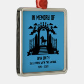 追悼の馬の乗り馬の葬儀 メタルオーナメント (右)