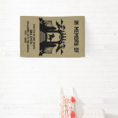 追悼の馬の乗り馬の葬儀 横断幕 (インサイチュ)