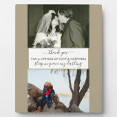 追悼カスタム2フォトベージュブラウン フォトプラーク (正面)