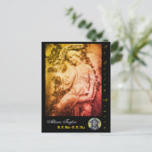 追悼カードまたは葬儀カード、オリジナル、エンジェル ポストカード (スタンド正面)