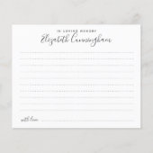 追悼カードエレガントを愛用して (正面)