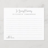 追悼カードモダン葬儀 (正面)