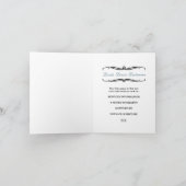 追悼カード : シルエット鳥 案内状 (内部)