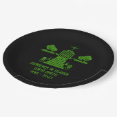 追悼ガーデナー葬儀 ペーパープレート (アングル)