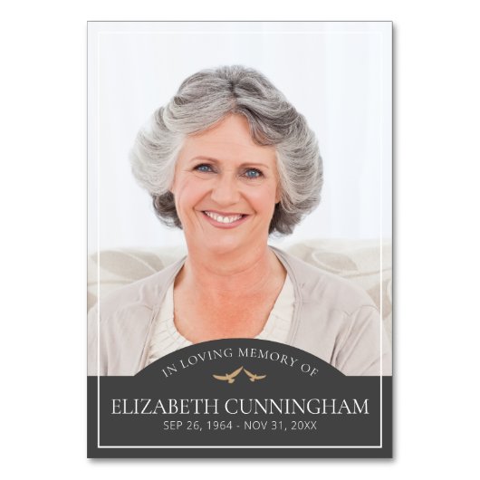 追悼クラシック鳥写真追悼 テーブルナンバー (正面)