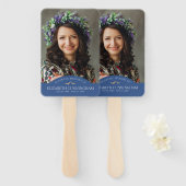 追悼クラシック鳥写真追悼 ハンドファン (正面&裏面)